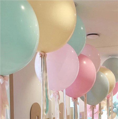 Globo gigante 50cm (24") Celeste Pastel